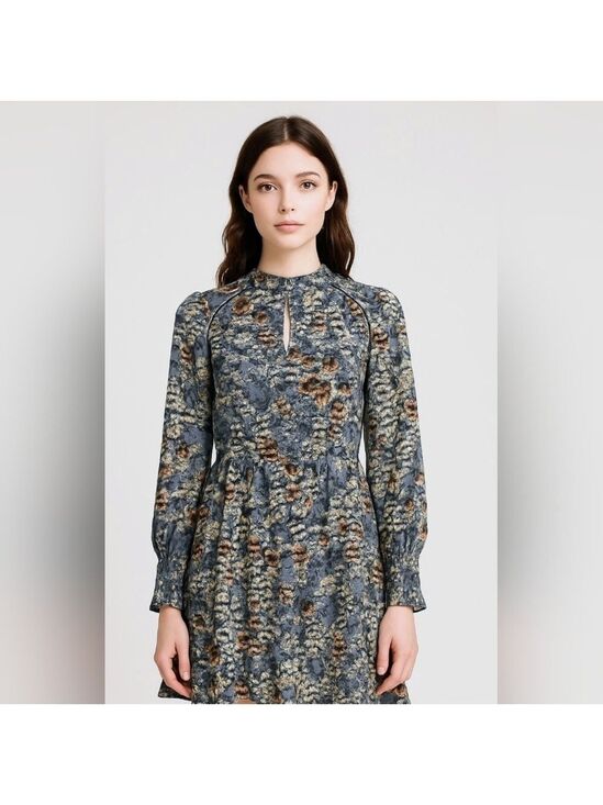 Zara Dresses & Skirts - Zara Basic Floral Dress size Large, keyhole on the front,long zipper on the back